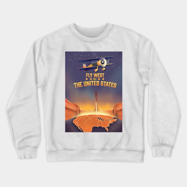 Fly West Crewneck Sweatshirt by nickemporium1